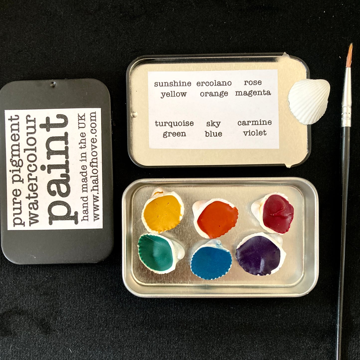 Handmade pure pigment watercolour paint set
